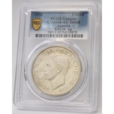 AUSTRALIA 1938 . CROWN . PCGS GENUINE